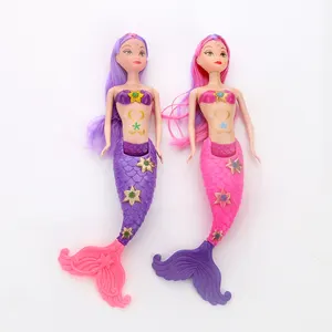 11インチ売れ筋おもちゃ女の子プラスチックファッションカラフルな人形卸売ケーキ装飾人魚人形