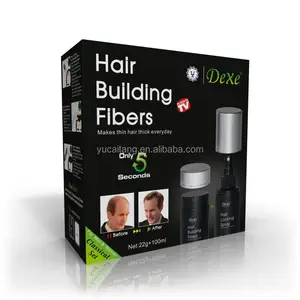 new generation hair building fiber with hair locking spray 22g+100 ML from DEXE GROUP