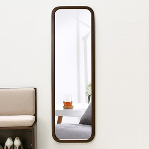 Specchio Marrone Scuro con Motivo Personalizzato, Decorazione per la Casa, Specchio Rettangolare per Camera da Letto, Armadio, Design d'Interni e Arredamento - Product Image 1