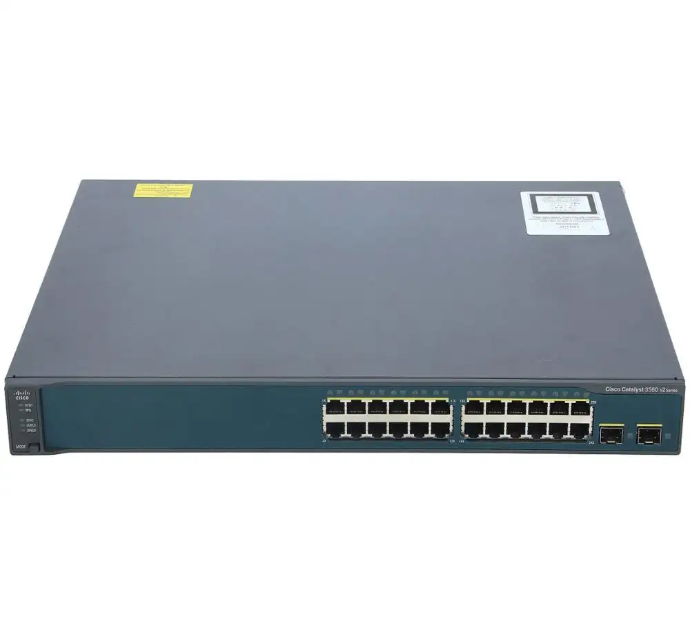 Được Sử Dụng 3560 Series 24 Cổng Gigabit Switch WS-C3560V2-24TS-E