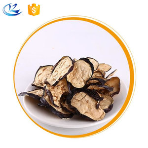 Rebanadas de berenjena liofilizadas orgánicas Copos enteros en embalaje a granel Sabor dulce Proceso fresco Verduras puras - Product Image 1