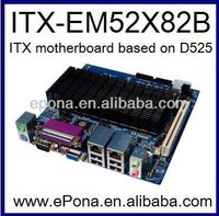 Minienrutador ITX, placa base gigabyte con procesador Intel Atom D525 + chip ICH8 ITX-EM52X82B
