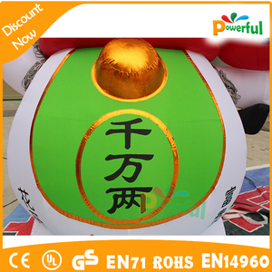 Bơm hơi khổng lồ Maneki Neko <span class=keywords><strong>inflatable</strong></span> Mèo May Mắn <span class=keywords><strong>inflatable</strong></span> tạp chí fortune cát cho quảng cáo - Product Image 5