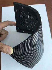 弯曲的室内软模块柔性 <span class=keywords><strong>LED</strong></span> 广告屏 - Product Image 3