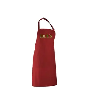 Custom Printed Dyeing Cotton Polyester Waterproof Chef Apron Hand Craft Mens And Women Cotton& Linen Work Aprons Custom Logo
