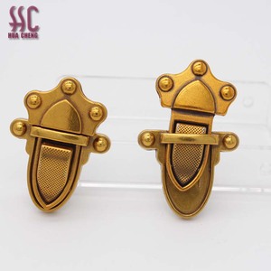 <span class=keywords><strong>Antic</strong></span> oro color de metal de bloqueo para DAMA ACCESORIOS bolso - Product Image 6
