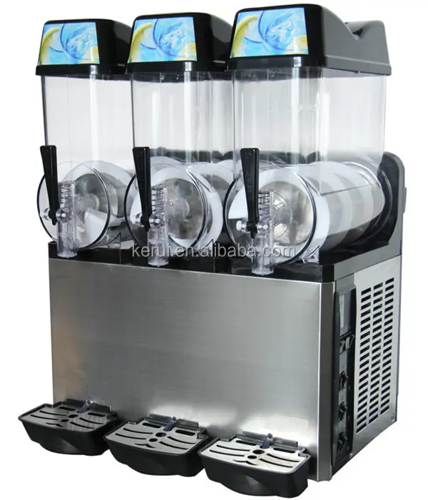 12L triple tank slush machine/ slushy machine for sale with LED light