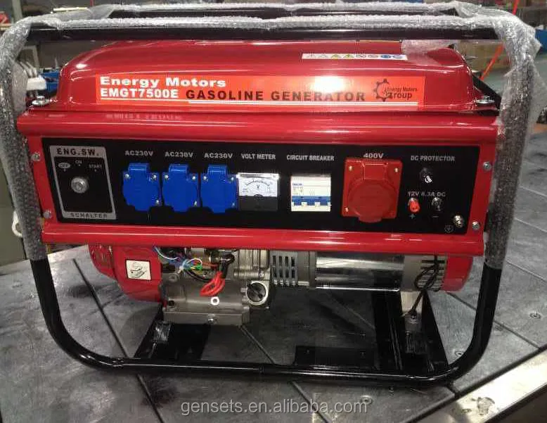 JET Power 18hp เครื่องยนต์7.5 Kva เครื่องกำเนิดไฟฟ้าเบนซินราคา