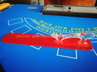 Accessoires de casino, jeux de roulette et de baccarat, palette de croupier en acrylique rouge