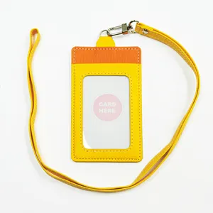 Neck Pass ID Card Badge Holder with Hanging Rope String