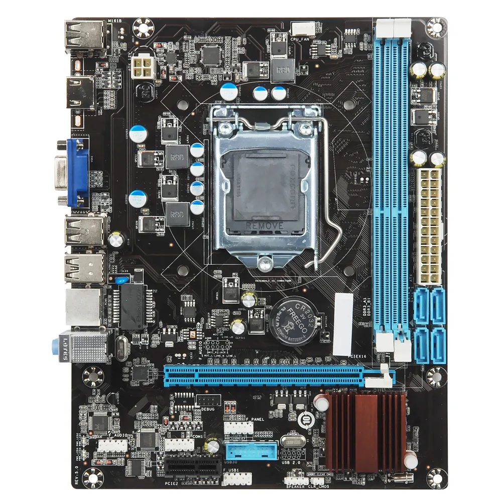 ITZR ESONIC anakart LGA 1155 soket H61 OEM fabrika anakartlar desteği Intel 2/3Gen çekirdek i3/i5/i7 işlemci, 2 * DDR3