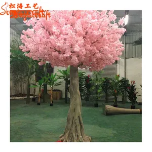 Искусственное мини-Дерево из цветущей вишни, свадебное украшение из японского цветущего вишни