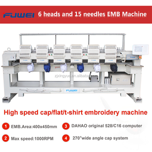 Fuwei <span class=keywords><strong>6</strong></span> <span class=keywords><strong>cabezas</strong></span> máquina de bordado computarizado para <span class=keywords><strong>tajima</strong></span> bordado <span class=keywords><strong>precio</strong></span> de la máquina - Product Image 3