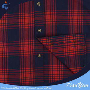 China Cheap Eco Friendly Yarn Dyed <strong>Long</strong> <strong>Sleeve</strong> Check Mens <strong>Hooded</strong> <strong>Shirts</strong> - Product Image 4