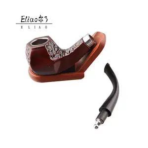 YiWu Erliao Hot Selling Resin Tobacco Pipe Set Free Type Six-Piece Mirror Frosted Resin Pipe Wholesale Smoking Pipe Set