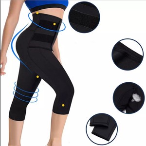 Pantalones de entrenamiento adelgazantes elásticos de neopreno de talla grande para mujer - Product Image 2