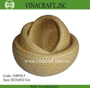 ตะกร้าไม้ไผ่สานแบบพรีเมี่ยมสำหรับห้องครัวผลไม้ตะกร้าสานแบบพรีเมียม - Product Image 2