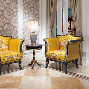OE-FASHION New Classic Single <strong>Sofa</strong> <strong>Chair</strong> Design with <strong>Round</strong> Table - Product Image 3