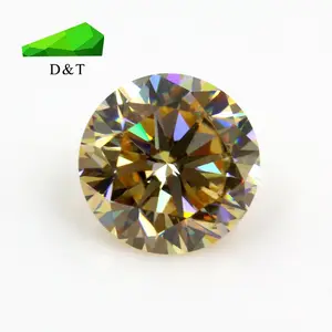 Titanate de strontium synthétique de forme ronde diamant synthétique brillant pierre précieuse en vrac pour la fabrication de bijoux - Product Image 1