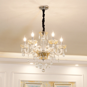 Lampadario Moderno Creativo in Cristallo a Candela, Lampada a Sospensione di Lusso <span class=keywords><strong>per</strong></span> Villa, Hotel, <span class=keywords><strong>Sala</strong></span> Banchetti e Decorazione Domestica - Product Image 4