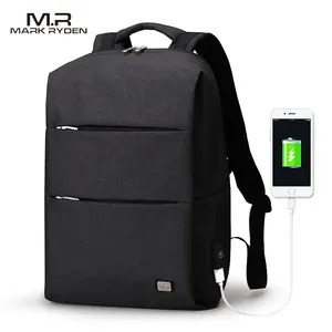 Mark Ryden กระเป๋าใส่แล็ปท็อปชาร์จ USB,กระเป๋านักเรียนกันน้ำ MR5911