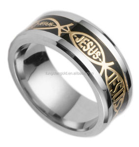 <span class=keywords><strong>Bague</strong></span> en titane en gros, <span class=keywords><strong>bague</strong></span> poisson, <span class=keywords><strong>bague</strong></span> chrétienne Jésus, <span class=keywords><strong>bague</strong></span> religieuse pour homme et femme, alliance d'église, argent, or - Product Image 2