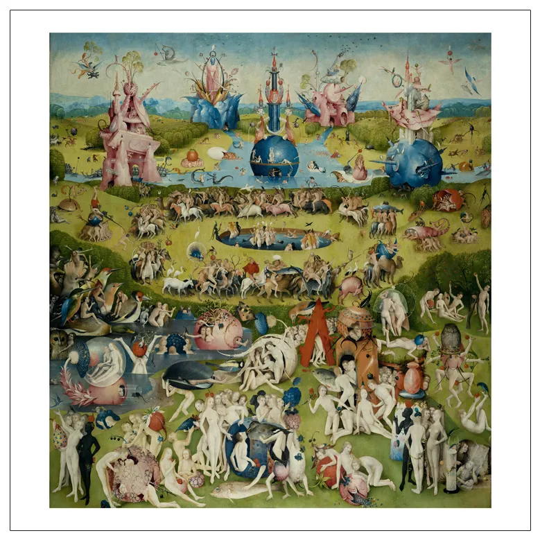scenery canvas prints giant posters classical art prints from Myriart The Garden of Earthly Delights By Hieronymus Bosch