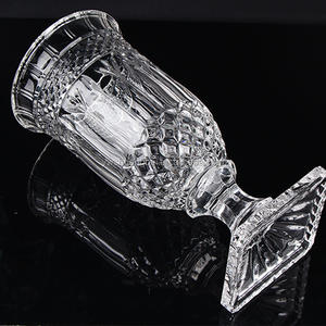 New Arrival clear and High Quality Hand Cut <strong>Crystal</strong> Glass Flower <strong>Vase</strong> - Product Image 3