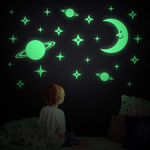 Gift Eco-friendly Design Glitter Stickers <strong>Glow</strong> <strong>in</strong> <strong>the</strong> <strong>Dark</strong> <strong>Stars</strong> Dots for Ceiling - Product Image 5