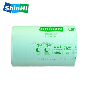 eco compostable biodegradable plastic garbage bin liners