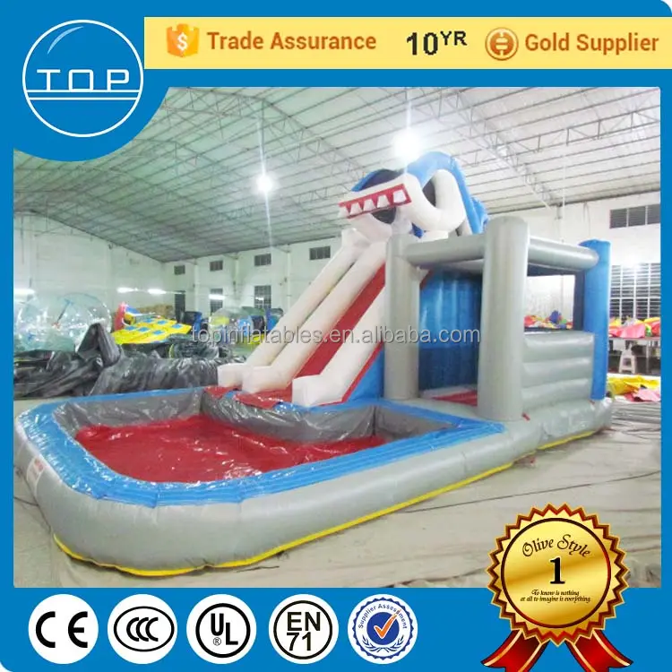 TOP guangzhou serviço de slides parque aquático inflável gonflable jeux com ótimo preço