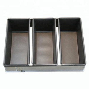 Ustensiles de cuisson 3 fentes antiadhésives 3 sangles moule à pain plaque de cuisson moule à pain pain cuisson <span class=keywords><strong>toast</strong></span> boîte étain - Product Image 2