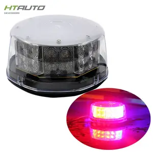 HTAUTO 12V 32W 32LED Amber Beacon Işıkları Manyetik Uyarı Strobe Acil Araba Kamyon Işık