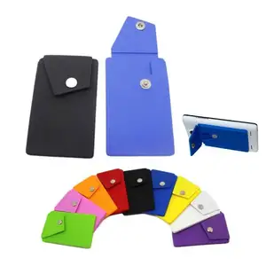 מותאם אישית מודפס לוגו מדבקת סיליקון נייד טלפון כרטיס מחזיק דבק טלפון סלולרי Stand אשראי כרטיס בעל