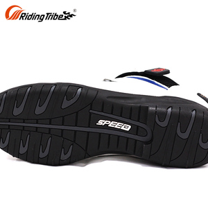 Punta de acero corto moto botas al aire libre para motocicleta Riding Racing botas hombres - Product Image 3