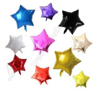 Produk terlaris barang pesta ulang tahun 2024 balon foil Bintang laser 18 inci untuk balon dekorasi pesta ulang tahun/pernikahan