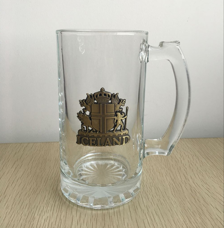 Wholesale Customized Logo Rock Beer Mug  Craft Beer Glass mug