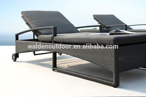 Patio meubles <span class=keywords><strong>de</strong></span> <span class=keywords><strong>jardin</strong></span> en rotin <span class=keywords><strong>Double</strong></span> chaise longue ( DH-9677 ) - Product Image 2