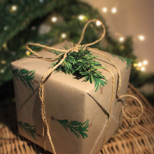 Hot Selling Christmas <strong>Elements</strong> Printed Brown Kraft Gift Wrapping <strong>Paper</strong> - Product Image 6
