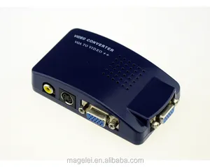 VGA إلى AV/CVBS/S-Video/RCA محول التلفزيون إلى جهاز الكمبيوتر محول