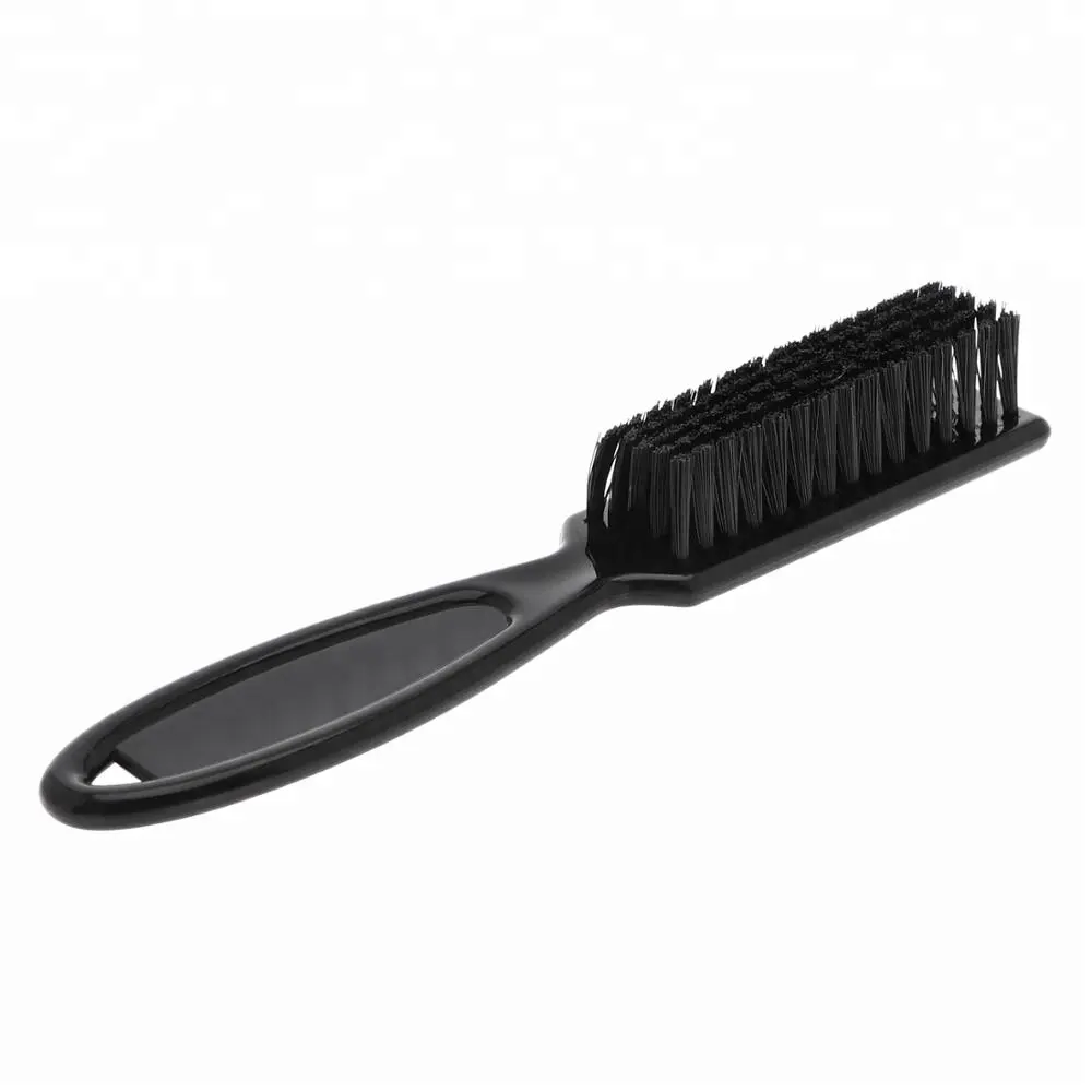 Salon Hair Nail Hands Clean Nylon Bristle Plastic Clipper Barber Brush