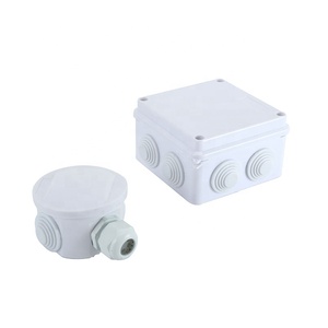 free shipping waterproof PVC junction box with cable glands plastic electrical junction box