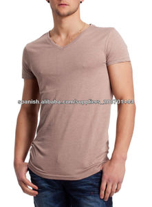 nuevo estilo 2014 algodón blanco v- cuello delgado apretado camiseta con cualquier color para los hombres fabricantes de ropa <span class=keywords><strong>ch</strong></span> - Product Image 2
