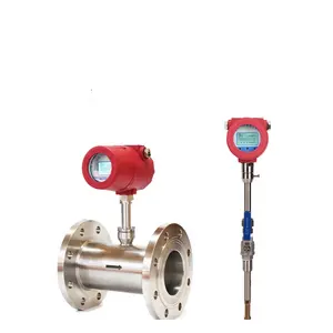 pipe plug-in type Thermal gas mass flow meter , small flow rate flue gas flowmeter