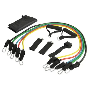 Resistance Bands Custom Latex Power Exercise 11pcs Resistance Band Exercise Set