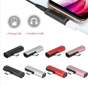 Adaptor pengisian daya 2 in 1, Audio Analog 2 in 1 Tipe <span class=keywords><strong>c</strong></span> Audio Aux 3.5mm untuk konektor adaptor Earphone Tipe <span class=keywords><strong>c</strong></span> - Product Image 6
