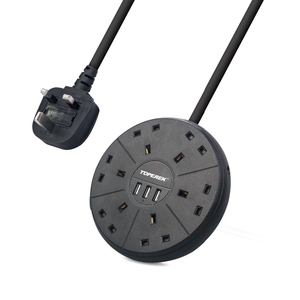 Điện thoại nhà máy tính bảng điện dải Malaysia SIRIM Chứng nhận phẳng Bảng điều chỉnh ổ cắm với USB sạc cổng - Product Image 1