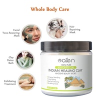 Masque indien d'argile de bentonite de detox de nettoyage en profondeur de pores de marque de distributeur pour le masque de cheveux de corps de visage