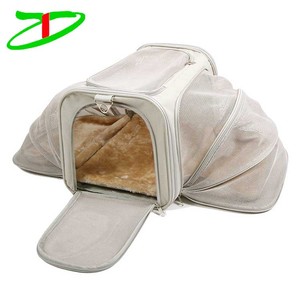 Perro llevar lona <span class=keywords><strong>casa</strong></span> viaje plegable suave cara Pet extensible aerolínea aprobado - Product Image 1