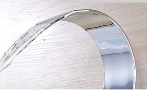 Cổ thiên nga shape Luxury Thác Tắm Brass Chrome Chậu Vòi Sàn Mounted <span class=keywords><strong>Basin</strong></span> <span class=keywords><strong>Tap</strong></span> - Product Image 3